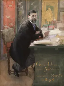 Gustaf Upmark, director of the Nationalmuseum, 1894. Creator: Carl Larsson