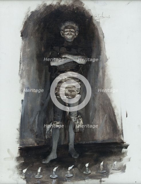Gwynplaine. The man who laughs, c1886. Creator: Georges Antoine Rochegrosse.
