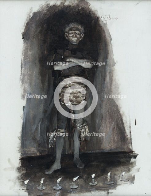 Gwynplaine. The man who laughs, c1886. Creator: Georges Antoine Rochegrosse.