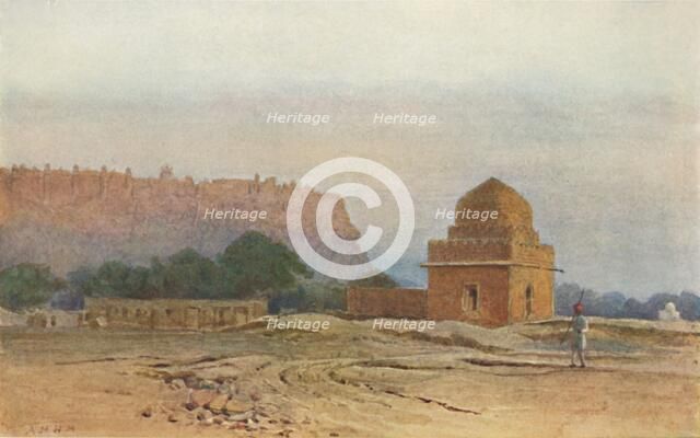'Gwalior Fort Before Sunrise', c1880 (1905). Creator: Alexander Henry Hallam Murray.
