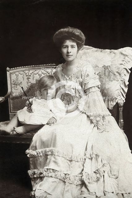 Gwendoline Syrie Maud Wellcome (née Barnardo), Syrie Maugham and Henry Mounteney Wellcome, c1904. Creator: Lambert Weston & Son.
