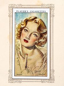 Gwili Andre Collectables Picture of movie stars that came with the Players cigarette packet, 1934. Creator: Unknown