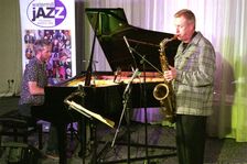 Gwilym Simcock, Tommy Smith, Simcock - Smith Duo, Watermill Jazz Club, Dorking, Surrey, 14 Oct 2025. Creator: Brian O'Connor
