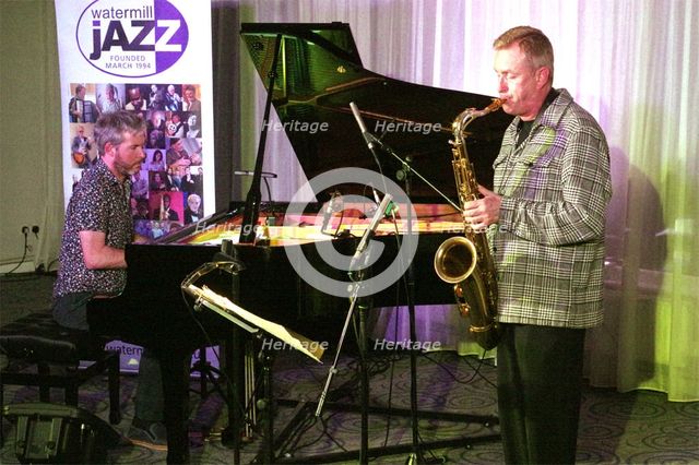 Gwilym Simcock, Tommy Smith, Simcock - Smith Duo, Watermill Jazz Club, Dorking, Surrey, 14 Oct 2025. Creator: Brian O'Connor.