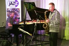 Gwilym Simcock, Tommy Smith, Simcock - Smith Duo, Watermill Jazz Club, Dorking, Surrey, 14 Oct 2025. Creator: Brian O'Connor