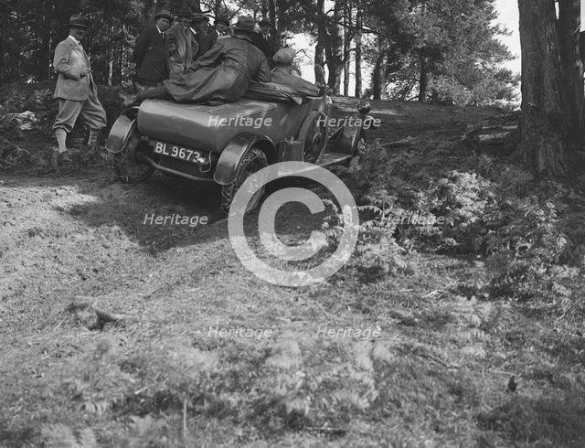 GWK fitted with tyre chains at a demonstration event, Frensham Common, Surrey, 1922. Artist: Bill Brunell.