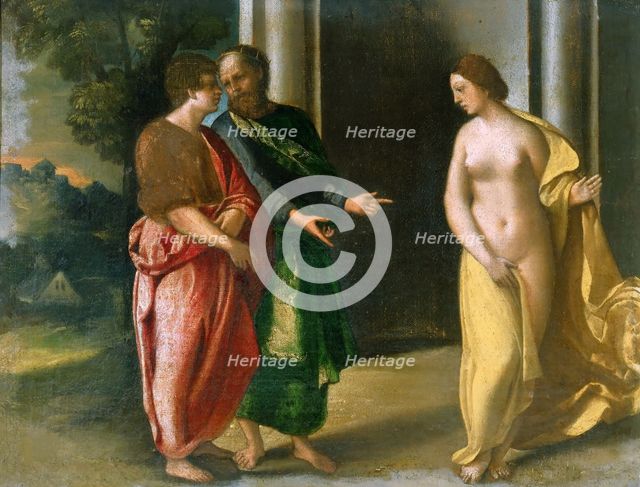 Gyges and Candaules, c. 1510. Creator: Dossi, Dosso (ca. 1486-1542).