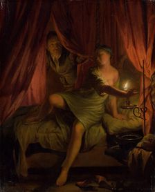 Gyges in the Bedroom of King Candaules Wife, 1675-1700. Creator: Nicolaas Verkolje