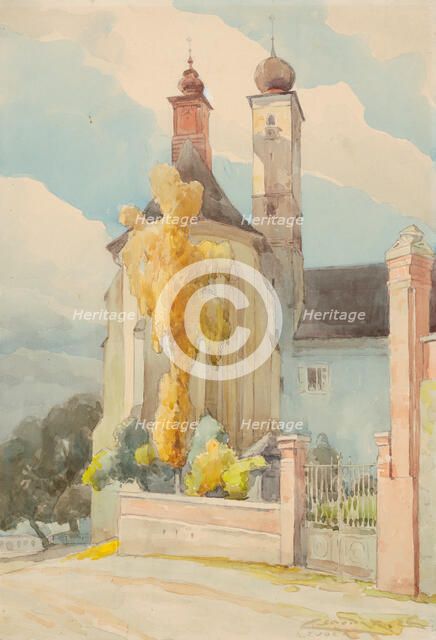 Gymnasium Church in Levoca, 1926. Creator: Ludovit Cordak.