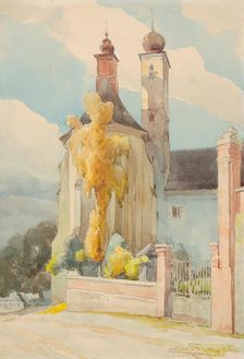 Gymnasium Church in Levoca, 1926. Creator: Ludovit Cordak