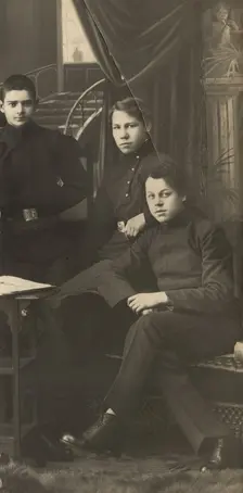 Gymnasium students of the Irkutsk gymnasium..., late 19th cent - early 20th cent. Creator: Unknown