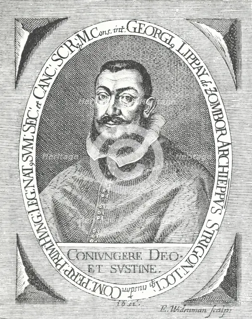 György Lippay, Archbishop of Esztergom, 1652, (1895). Creator: E Widerman.