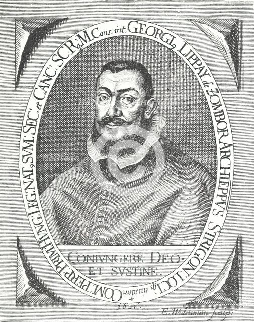 György Lippay, Archbishop of Esztergom, 1652, (1895). Creator: E Widerman.