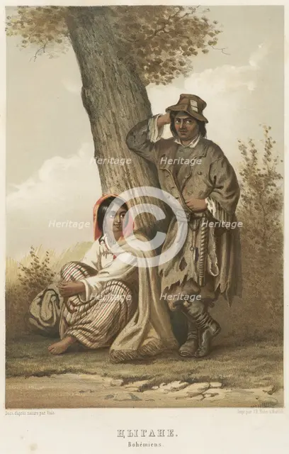 Gypsies, 1862. Creator: Karl Fiale.