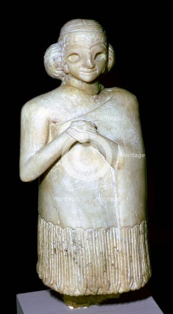 Gypsum statue of a woman. Artist: Unknown