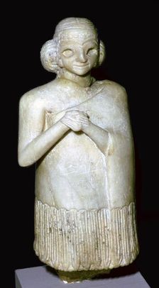 Gypsum statue of a woman