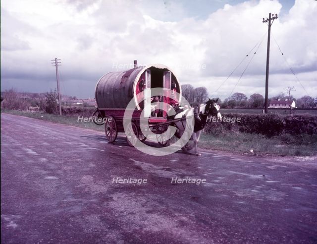 Gypsy caravan, Ireland, c1955. Creator: Arthur Charles Kirby Ware.