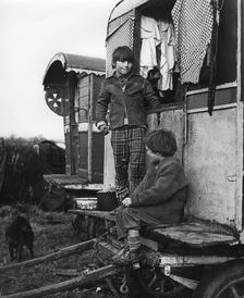 Gypsy boys playing, 1960s