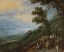 Gypsy Gathering in a Wood, 2nd half of 16th century. Creator: Jan Brueghel the Elder