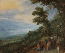 Gypsy Gathering in a Wood, 2nd half of 16th century. Creator: Jan Brueghel the Elder