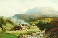 Gypsy Encampment, Ben Eay, 1898. Creator: David Farquharson