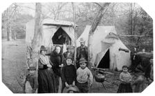 Gypsy encampment Glenwood Road, 1888. Creator: Frances Benjamin Johnston
