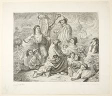Gypsy Life, 1840. Creator: Ludwig Emil Grimm