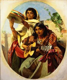 Gypsy Musicians of Spain (Spanish Minstrels), 1855. Creator: John Phillip