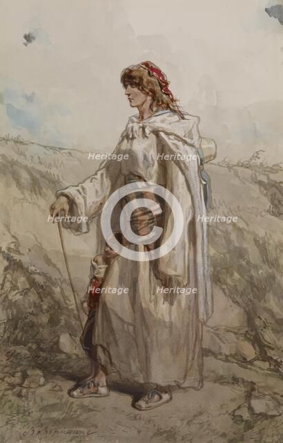 Gypsy Woman and Child, c1859. Creator: Paul Gavarni.