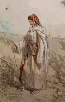 Gypsy Woman and Child, c1859. Creator: Paul Gavarni