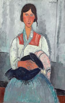 Gypsy Woman with Baby, 1919. Creator: Amadeo Modigliani