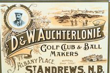 D & W Auchterlonie, Golf Club and Ball makers Scottish, c1900. Creator: Unknown