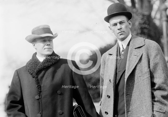 D.W. Helm, Right, with H.G. Ralston, 1911. Creator: Harris & Ewing.