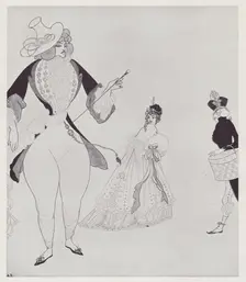 D'Albert in Search of his Ideals, 1897. Creator: Aubrey Beardsley
