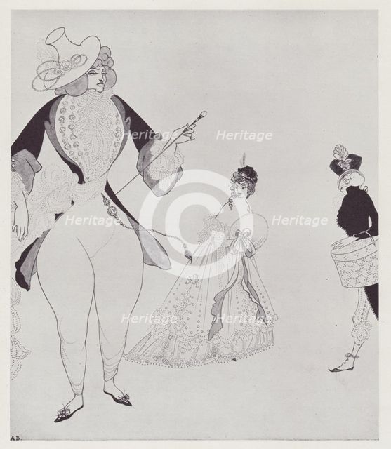 D'Albert in Search of his Ideals, 1897. Creator: Aubrey Beardsley.