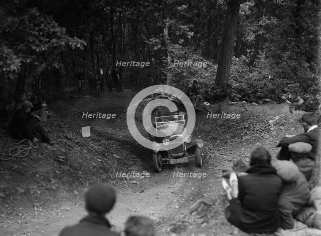 D Aldington's Frazer-Nash taking part in a motoring trial, c1930s. Artist: Bill Brunell.
