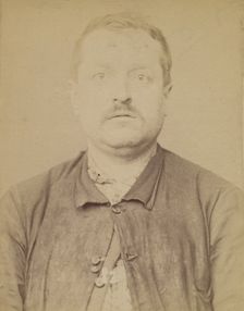 D'Auby. Henri. 48 (ou 49) ans, né à Montmédy (Meuse). Menuisier. Anarchiste. 28/2/94., 1894. Creator: Alphonse Bertillon