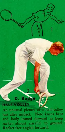 D. Budge - Half-Volley c1935. Creator: Unknown