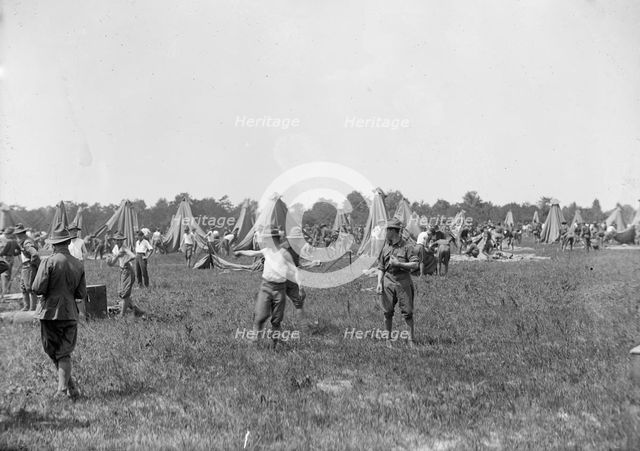 D.C. National Guard in Camp, 1915. Creator: Harris & Ewing.