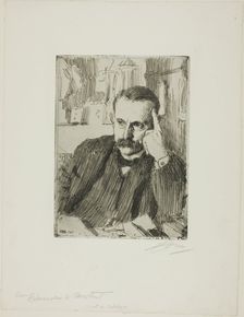 D'Estournelles de Constant, 1906. Creator: Anders Leonard Zorn