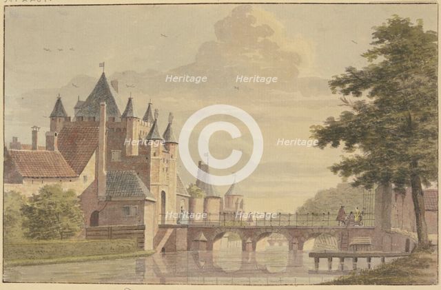 D'groote Hontpoont te Haarlem. Creator: Hendrik de Winter.