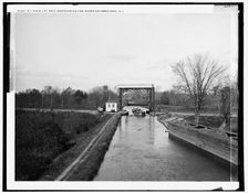 D.L. and W. lift, open, near Mountain View, Morris and Essex Canal, N.J., between 1890 and 1901. Creator: Unknown