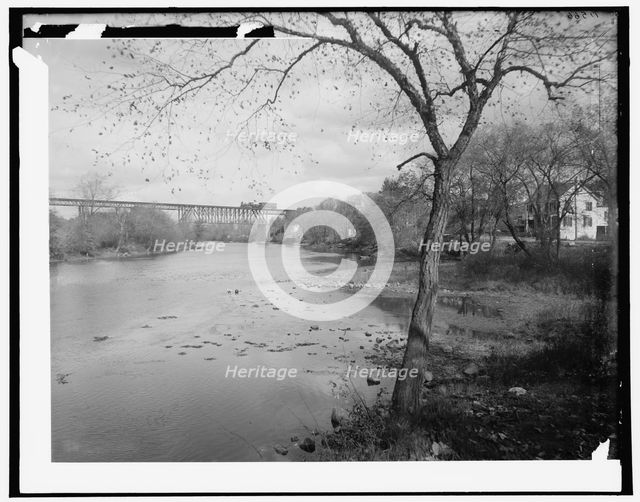 D.L. & W. bridge over the Passaic, Paterson, N.J., between 1890 and 1901. Creator: Unknown.