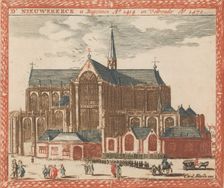D Nieuwe Kerck in: Tooneel Der Voornaamste Nederlands Huizen, En Lust Hoven, Naar T Lev..., n.d.. Creator: Unknown