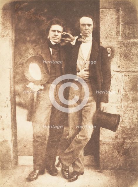 D.O. Hill and W.B. Johnstone, 1843-47. Creators: David Octavius Hill, Robert Adamson, Hill & Adamson.
