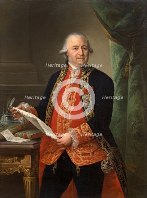 D Pedro López de Lerena, I Count of Lerena, c1791. Creator: Mariano Salvador de Maella.