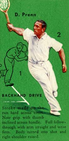 D. Prenn - Backhand Drive c1935. Creator: Unknown