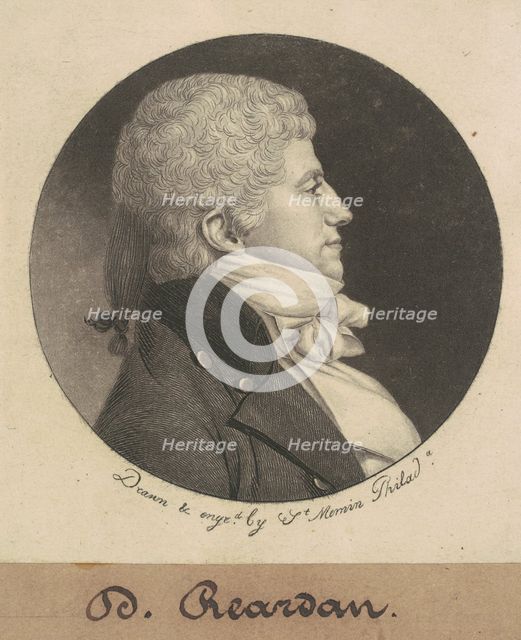 D. Reardan, 1799. Creator: Charles Balthazar Julien Févret de Saint-Mémin.