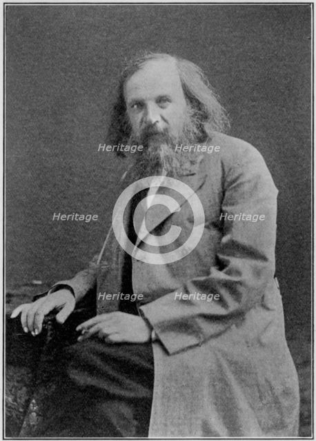 Dmitiri Ivanovich Mendeleyev (1834-1907), Russian chemist, c1900s. Creator: Unknown.