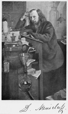 Dmitiri Ivanovich Mendeleyev (1834-1907), Russian chemist, c1900s. Creator: Unknown